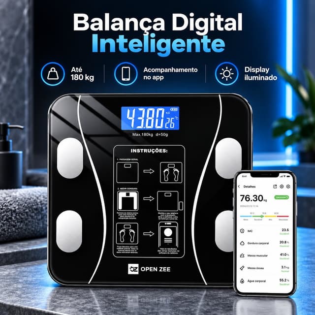 Balança Digital Bioimpedância