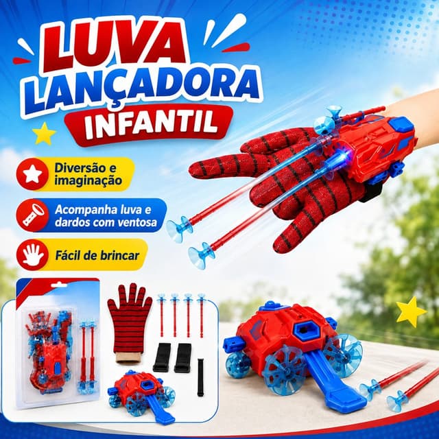 Luva Lançadora do Homem Aranha