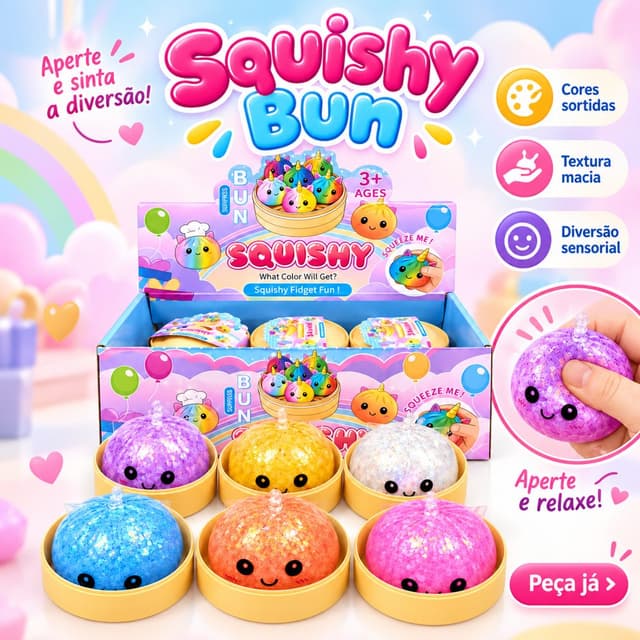 Squishy - Bolinho Anti-estresse 8,5cm