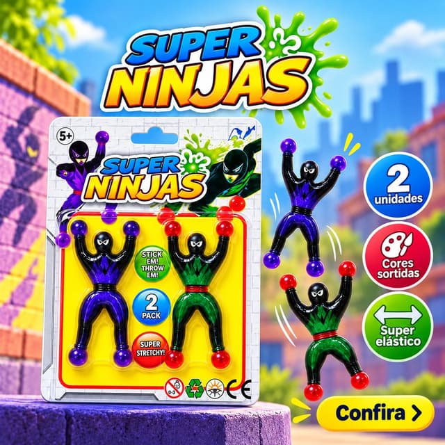 Bonecos Super Ninjas