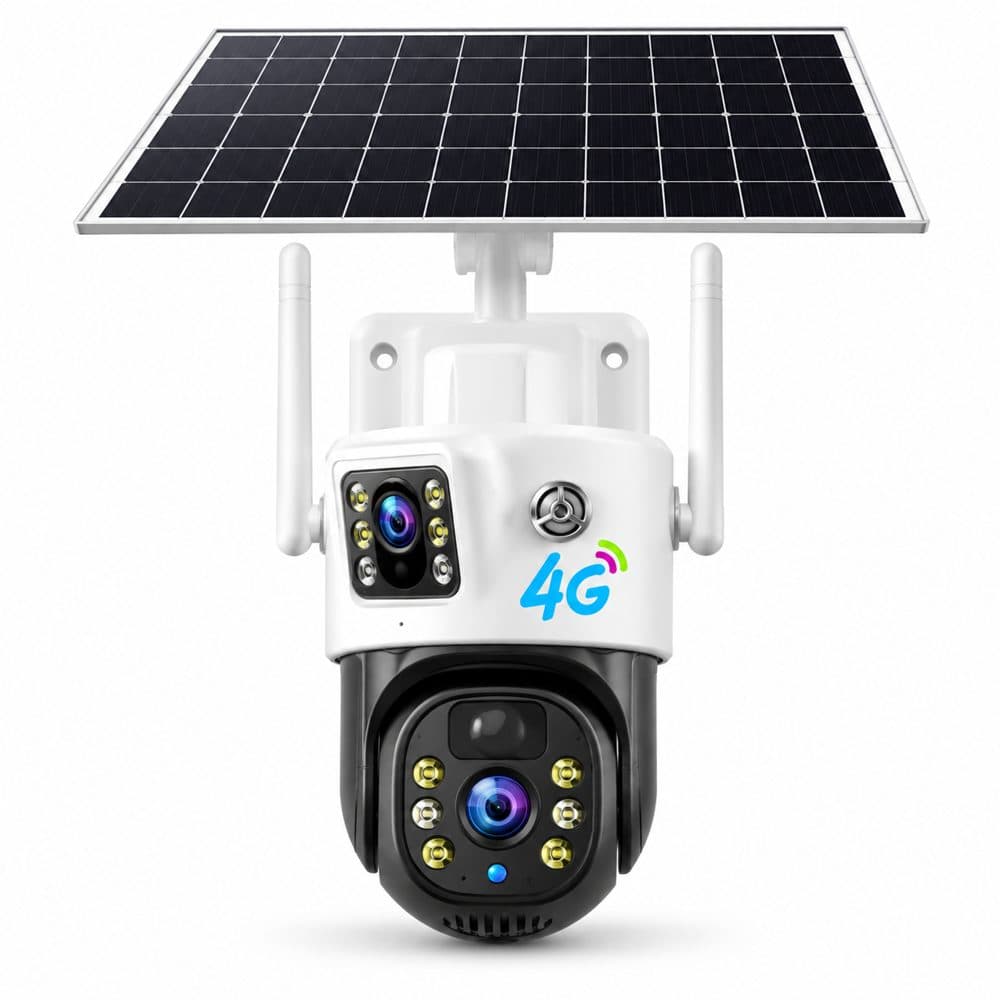 Câmera Solar Dupla Grande V380PRO