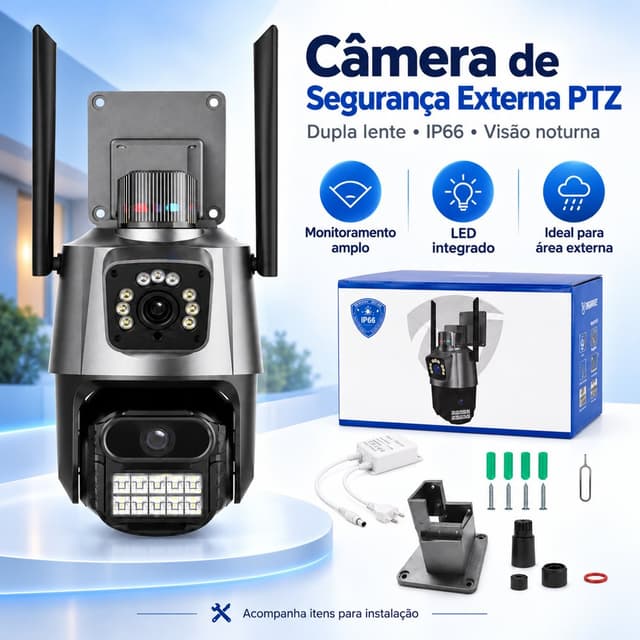 Câmera de Segurança 4K IP66