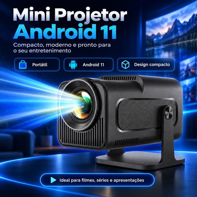 Projetor Portátil 4K 720P