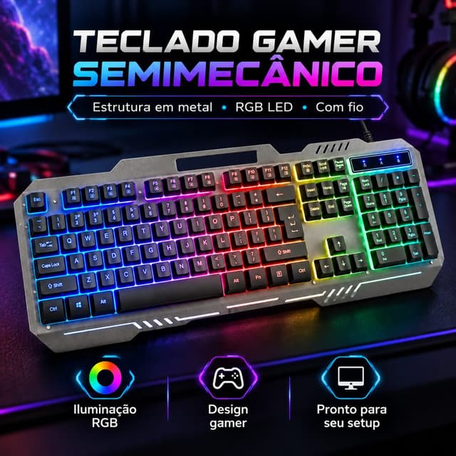 Teclado Semi Mecânico BM-T05