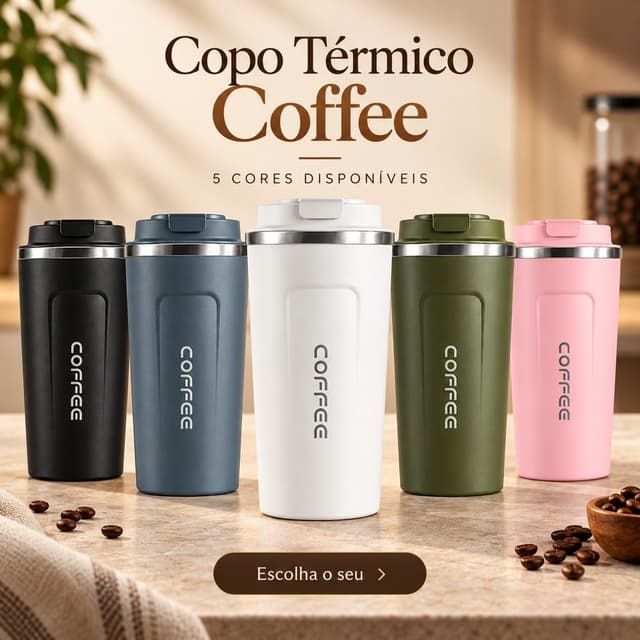 Copo Térmico Coffee 510 Ml Antivasamento