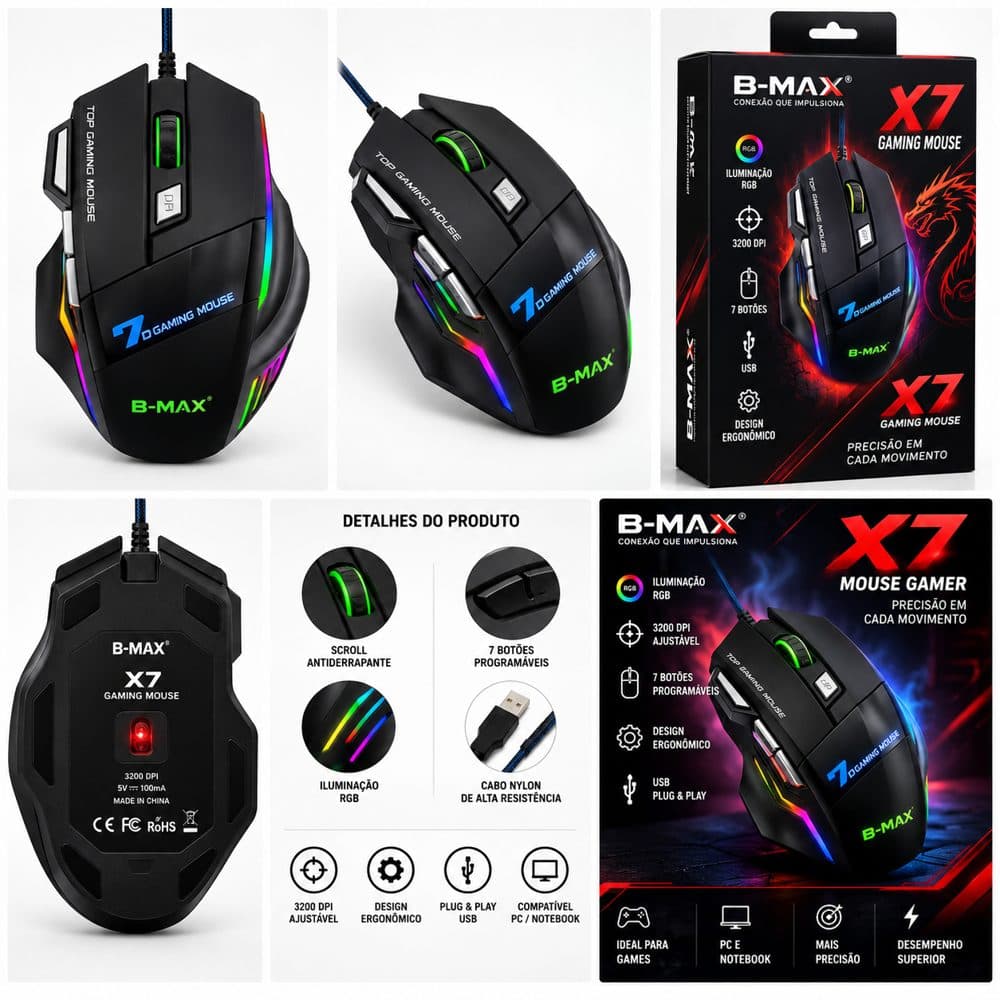 Mouse Gamer X7