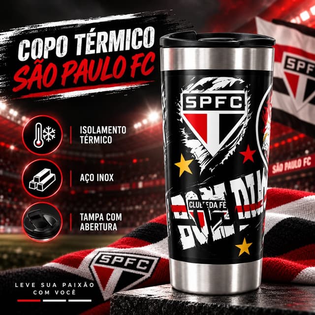 Copo Personalizado 3D 473 Ml (SÃO Paulo)