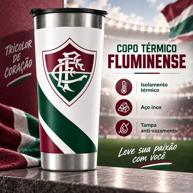 Copo Personalizado 3D 473 Ml (Fluminense)