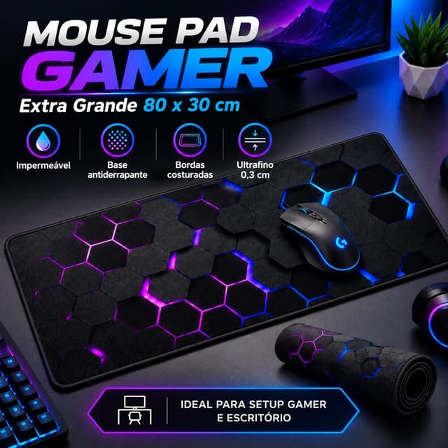 Mousepad Gamer 80X30cm T89