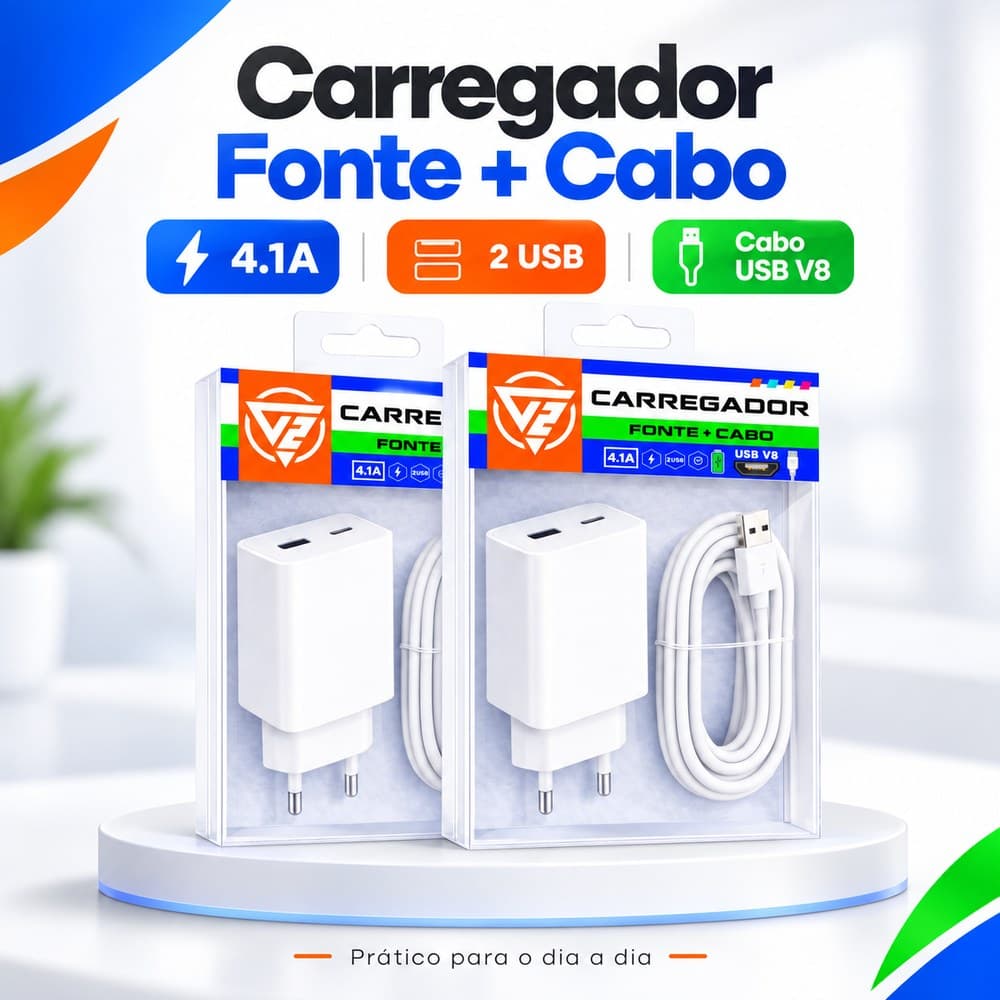 Kit Carregador V8