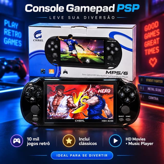 Console Portátil Psp HBH-8288