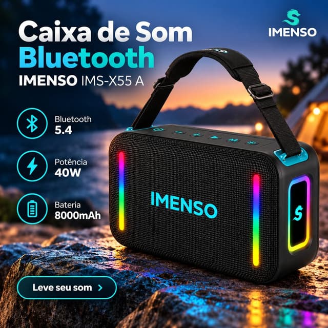 Caixa de Som Imenso 40W Ims X55 a