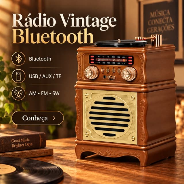 Rádio Vintage EL 1322 B