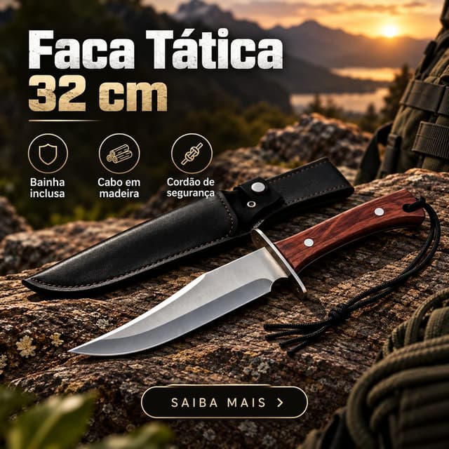 Faca Fulltang 32 Cm