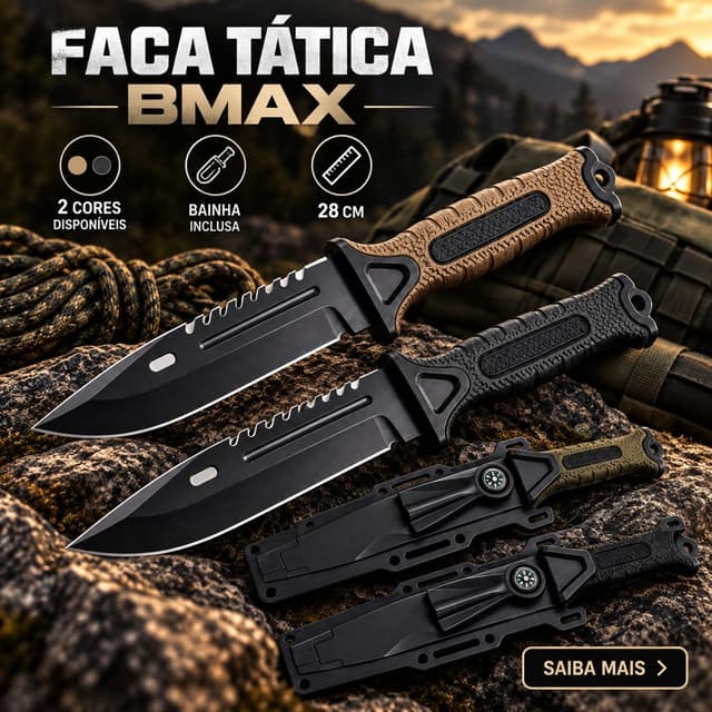 Faca Bmax Militar 28 Cm