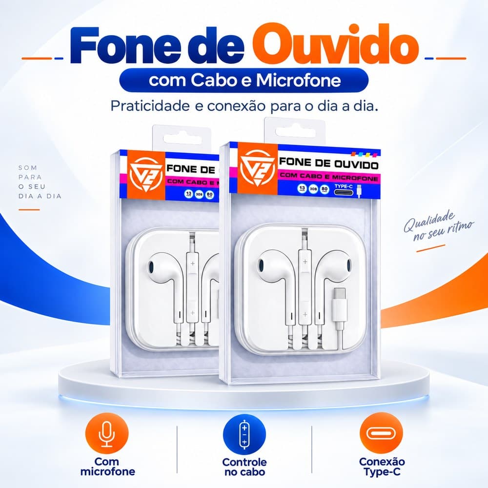 Fone de Ouvido TC