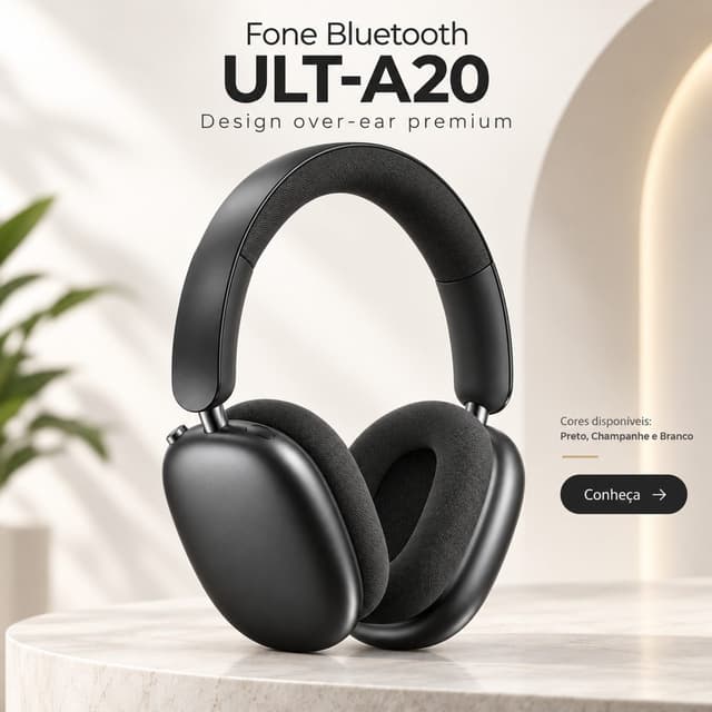 Fone de Ouvido Bluetooth Headfone A20