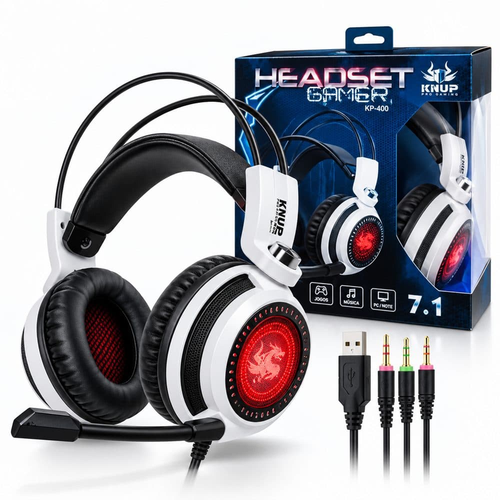 Headphone Gamer com Fio Knup 400