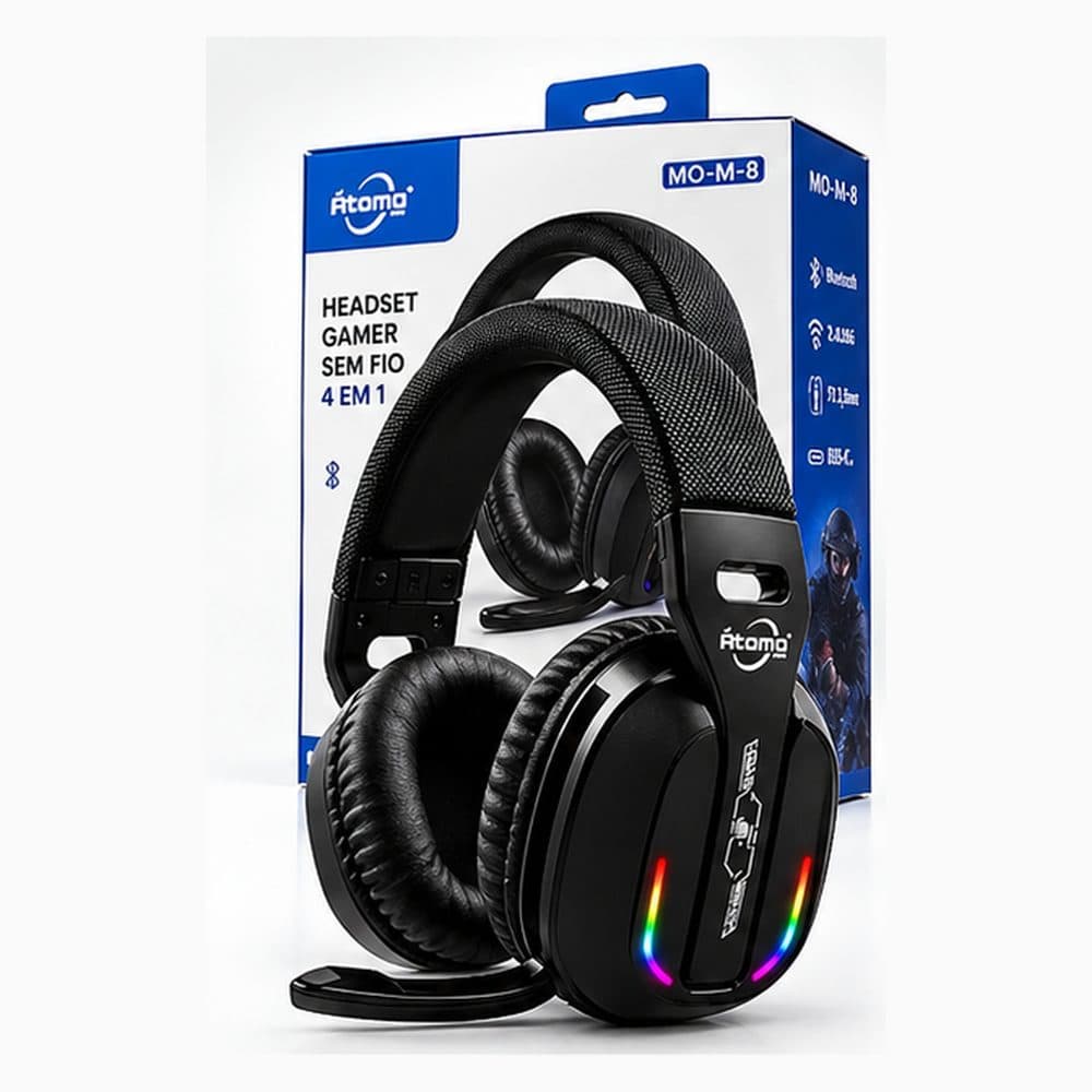 Headphone Gamer Sem Fio M-8