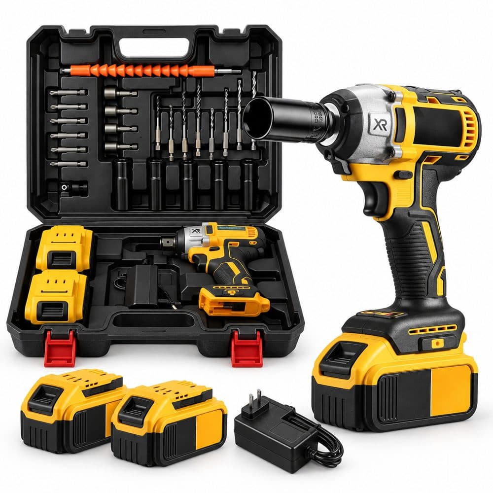Parafusadeira de Impacto 48V 2BT + Kit - Alta Potência