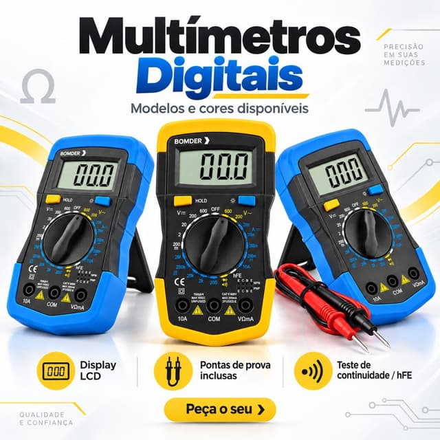 Multímetro Digital BOM-6009