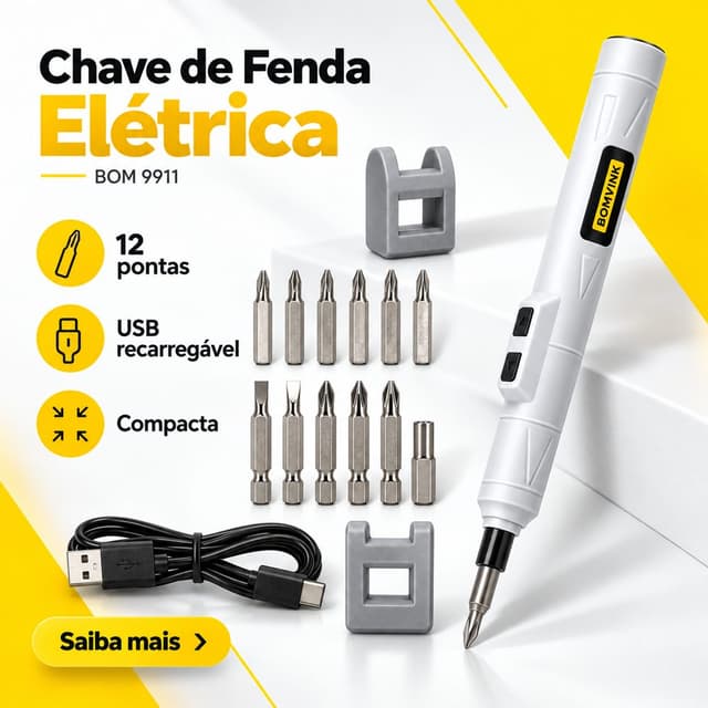 Chave de Fenda Elétrica BOM-9911