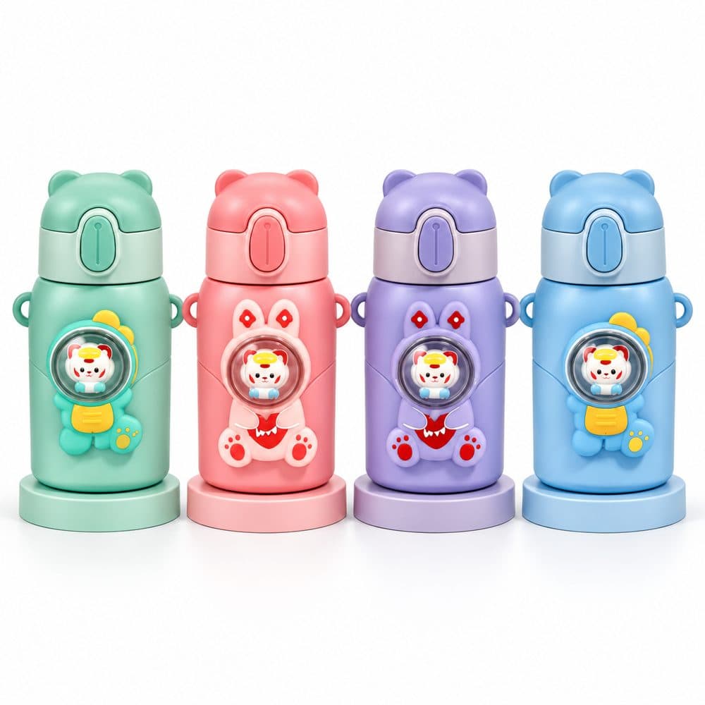 Garrafa Térmica com Canudo Infantil TK 500 Ml
