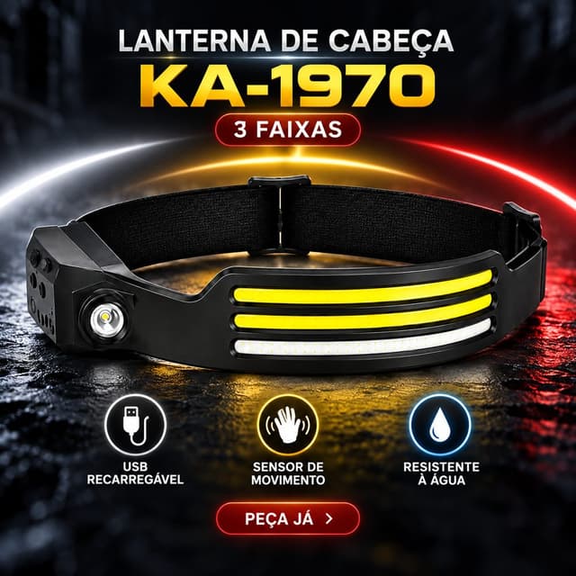 Lanterna de Cabeça Triploled