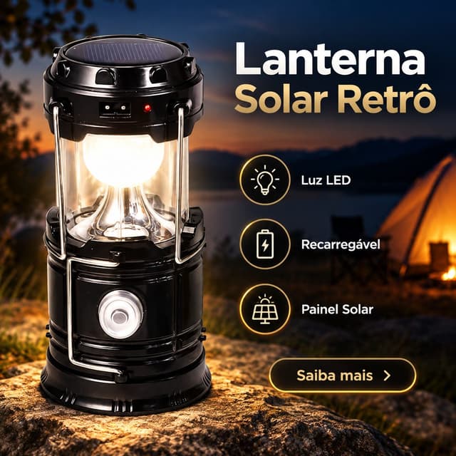 Lanterna Solar Lampião