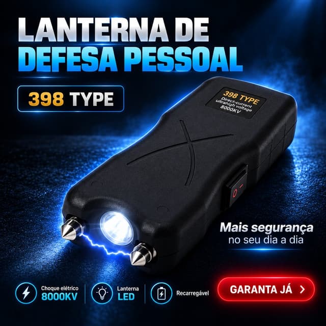 Lanterna de Defesa Pessoal Pequena