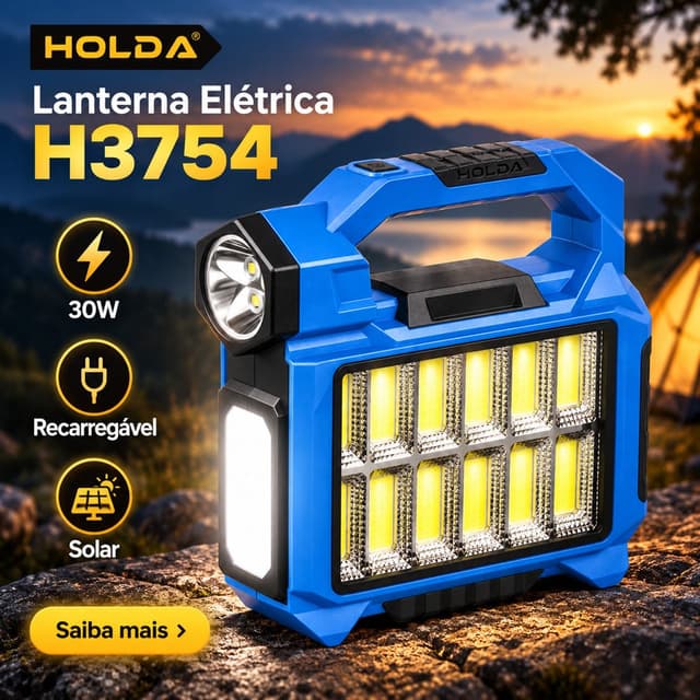 Lanterna Solar Camping Holda