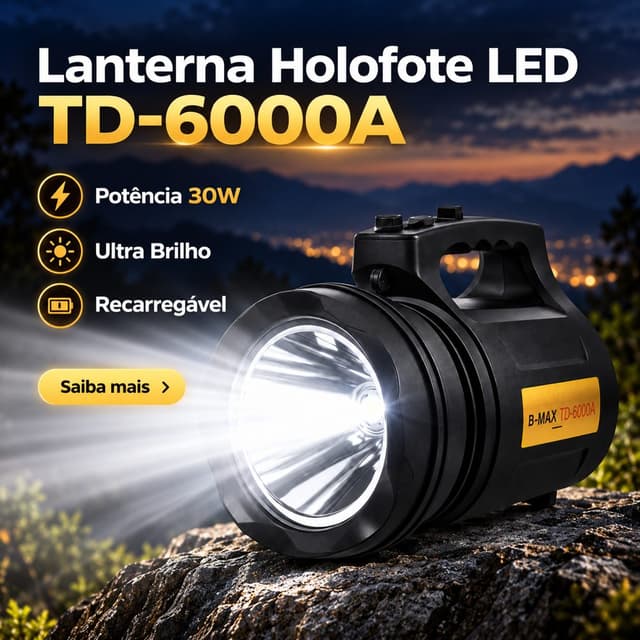 Lanterna Holofote TD 60000A