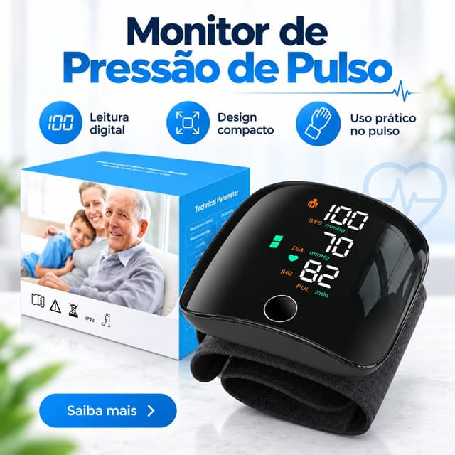 Medidor de Pressão Digital Esfigmomanômetro