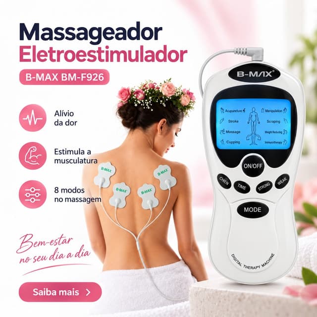 Massageador Eletroestimulador BM-F926