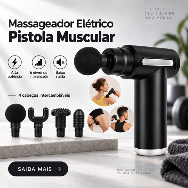 Massageador Elétrico Pistola