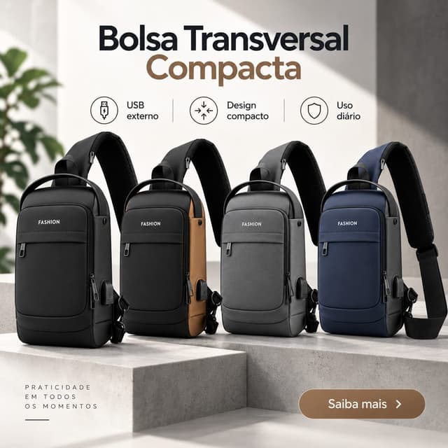 Mochila Ombro Compacta V87