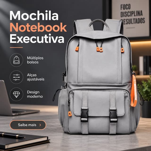 Mochila Escolar Executiva Impermeável M27