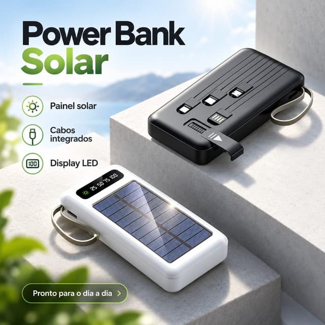 Carregador Portátil Solar 20000 Mah FY108