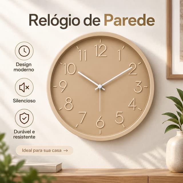 Relógio de Parede Luatek