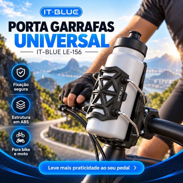 Suporte para Garrafas Moto e Bike LE 156