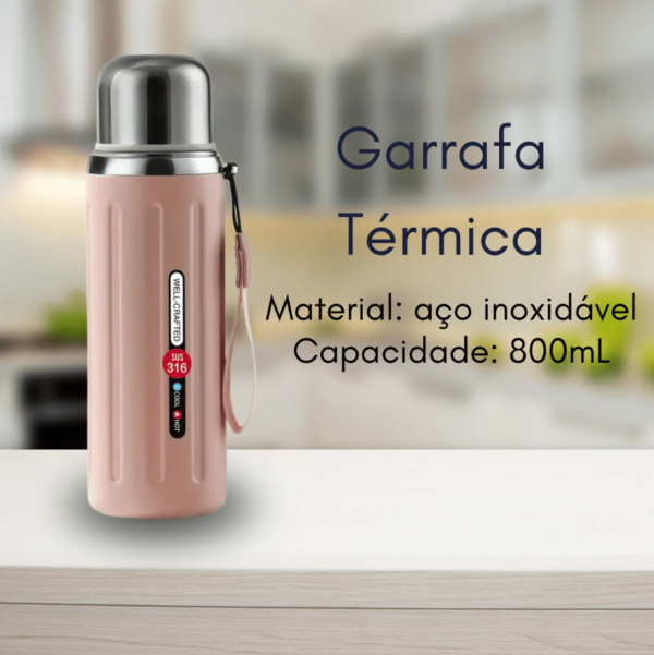 GARRAFA TÉRMICA AÇO INOXIDÁVEL 800ML - Image 2