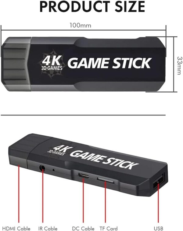 GAME STICK 37000 JOGOS 64GB 2.4G - Image 2