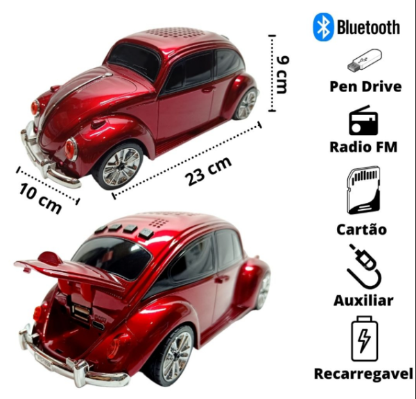 CAIXA DE SOM LED FUSCA - Image 3