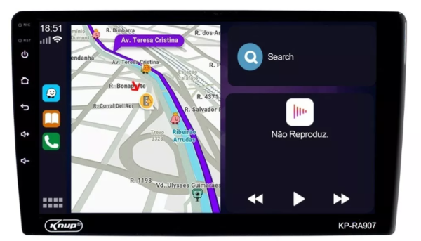 CENTRAL MULTIMÍDIA KNUP 9 POLEGADAS - Image 12