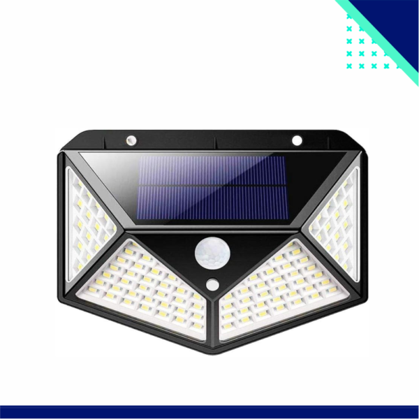 LUMINÁRIA SOLAR PAREDE 100 LEDS