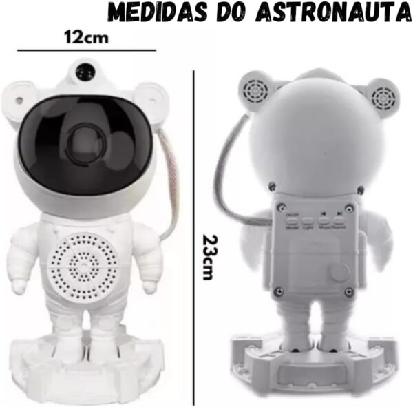 ROBÔ ASTRONAUTA PROJETOR BLUETOOTH LUMINÁRIA - Image 2