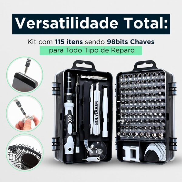 KIT FERRAMENTA 115 CHAVES PRECISÃO - Image 6