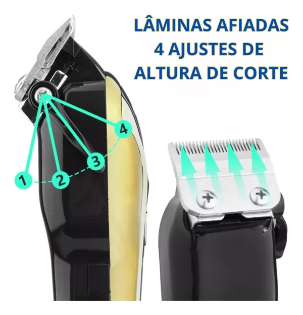 MÁQUINA DE CORTAR CABELO KEMEI - Image 7