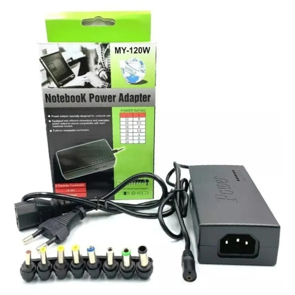 CARREGADOR UNIVERSAL 120W COM ADAPTADOR - Image 2