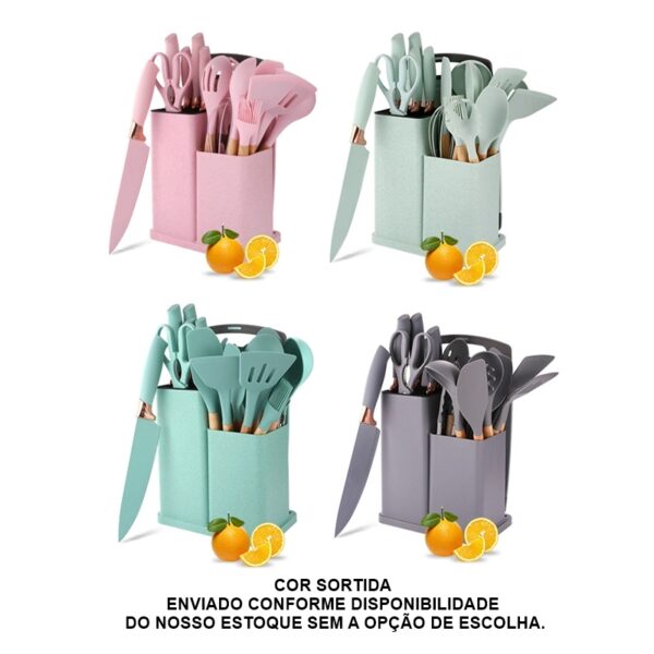 KIT DE UTENSÍLIOS DE COZINHA COM 19 PEÇAS - Image 7